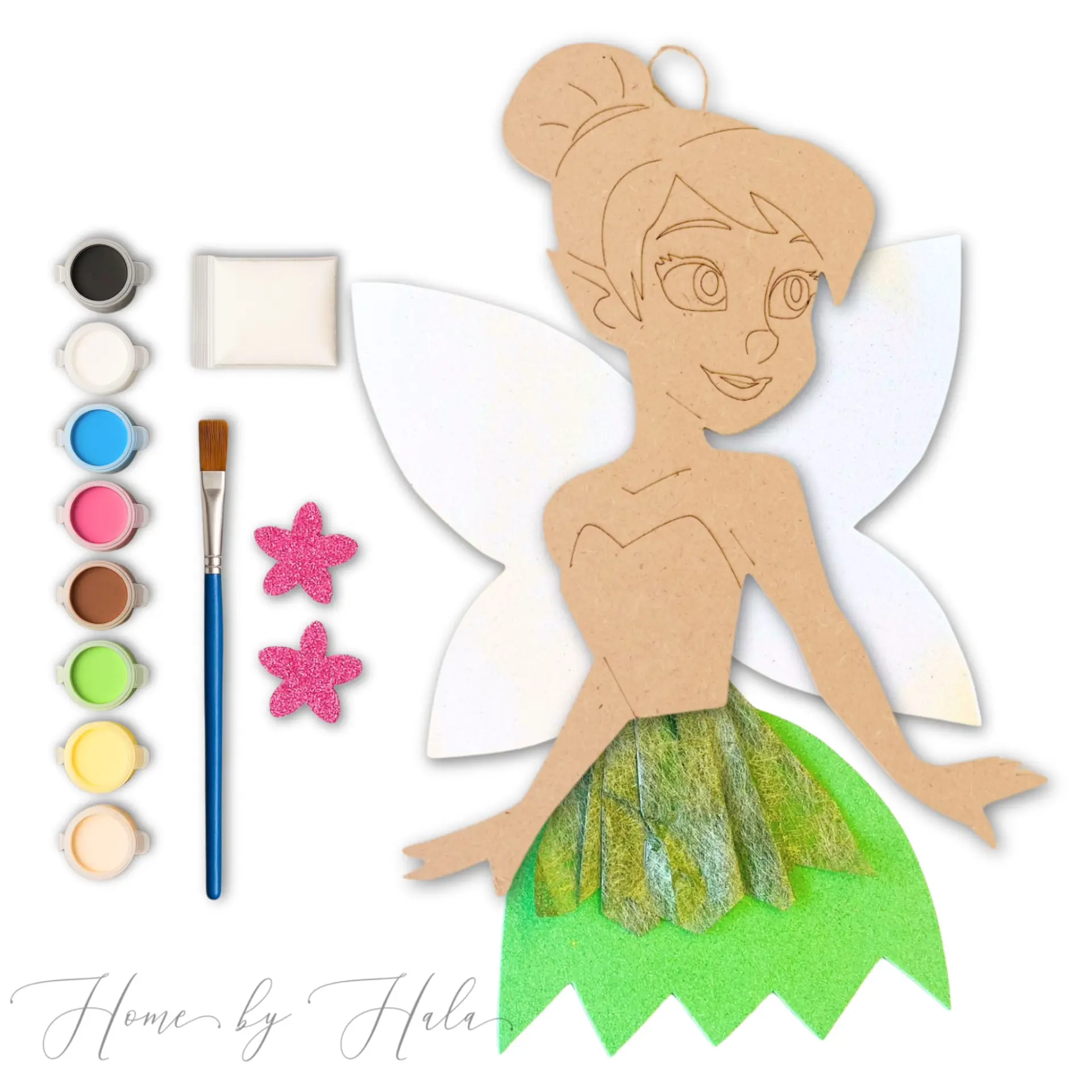 Tinkerbell wooden coloring kit