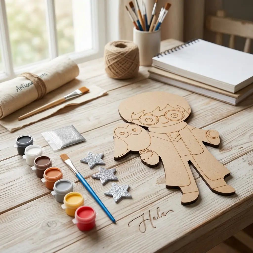 Harry Potter wooden coloring kit